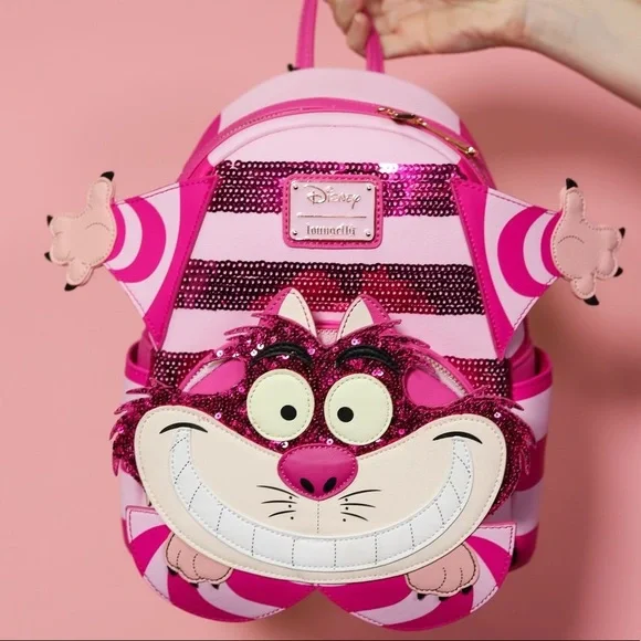 Loungefly Disney Alice in Wonderland Cheshire Cat Sequined Mini Backpack Restock! Available Now: Loungefly Disney Alice in Wonderland  main image 2